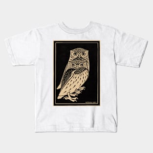 Two Owls by  Julie de Graag Kids T-Shirt